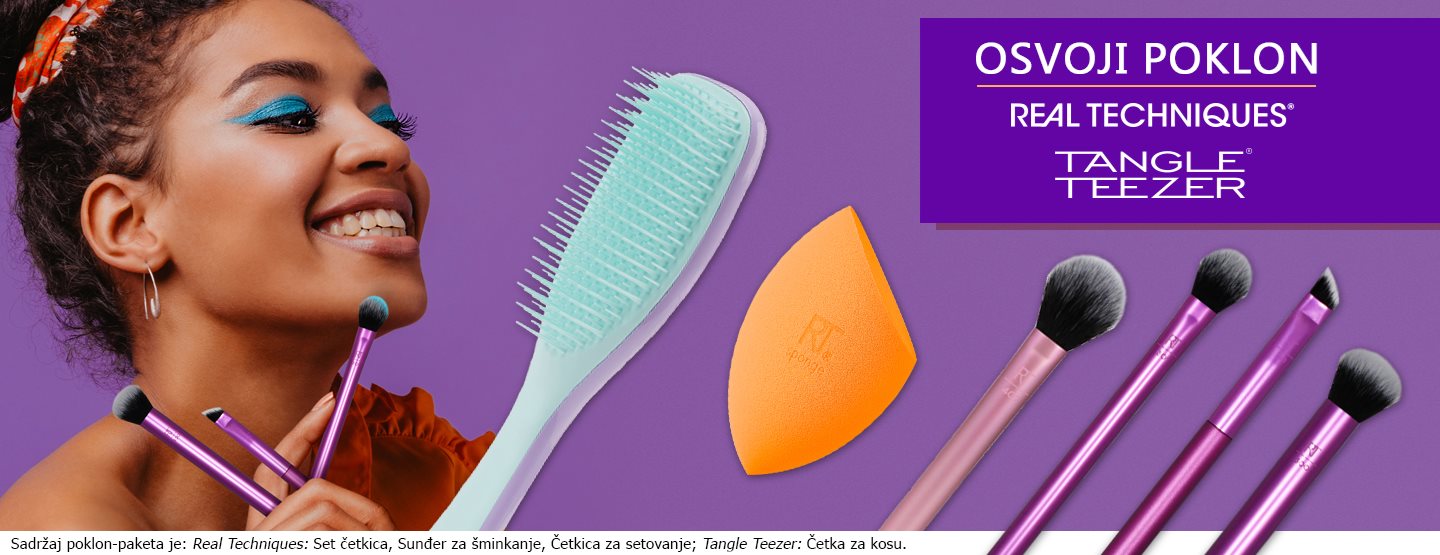 Osvojite REAL TECHNIQUES i Tangle teezer poklon-paket